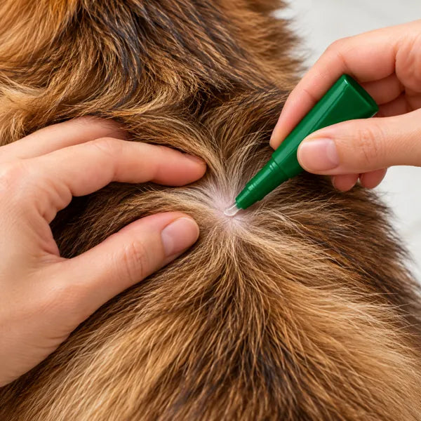 Applying drops to exposed skin