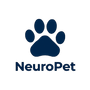 NeuroPet logo with a blue paw print on a white background